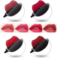 Korean Style Lip Shape Waterproof Lazy Lipstick Matte Makeup Long Lasting Moisturizing Matte Finish Lip-Shaped Lipstick Moisturizing Matte Lip Makeup Tint Waterproof Nonstick Cup Lip Gloss. 