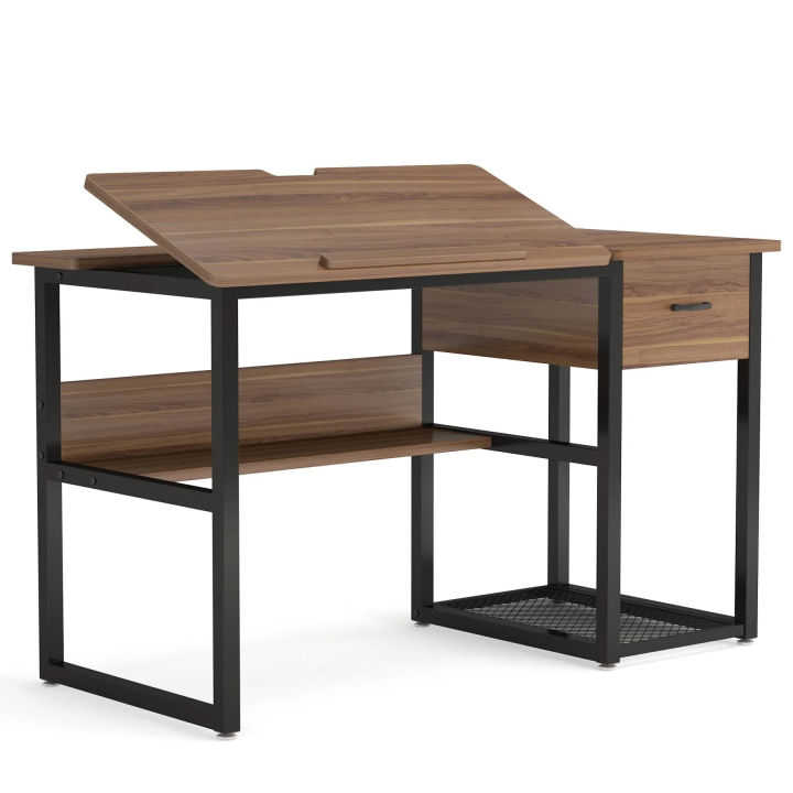 Drafting Table, Drawing Computer Desk with Storage Drawers | Daraz.pk