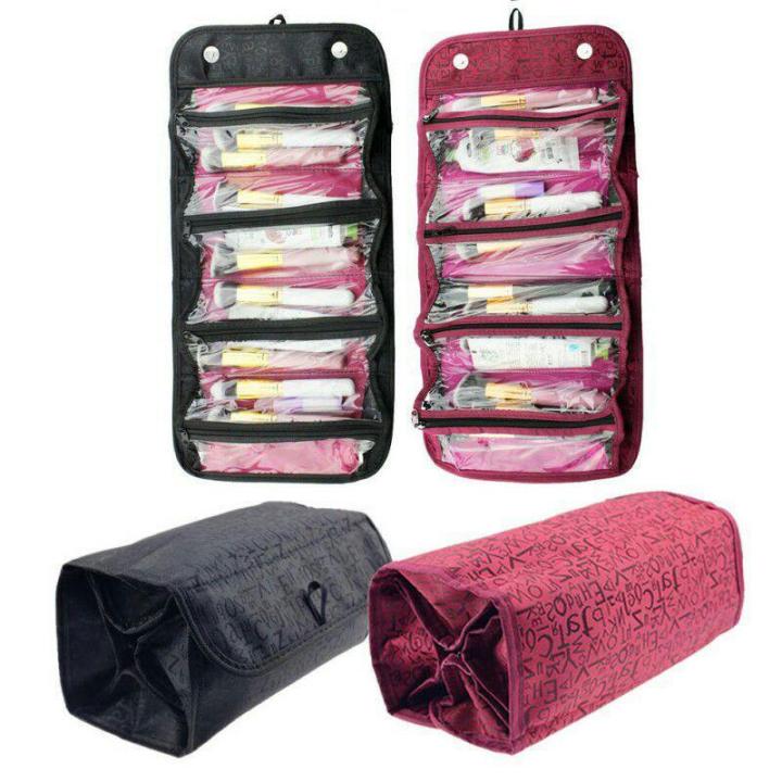 Roll%20N%20Go%20Cosmetic%20Bag%20-%20Pink%20&%20black%20-%20Image%202