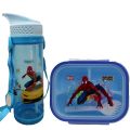 Bright Spider-Man Water Bottle and Lunch Box combo. 