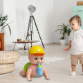Cute Crawling Baby Toy  Musical Crawling Baby  Crawling Toy  Musical Toy for Baby  Baby Activity Toy for Kids Funny Crawling Baby With Light Music - Newborn Toy Cute Crawling Baby With Little Feeder Bottle - Parents Child Interactive Toy Best For Gift. 