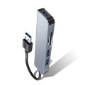 USB 3.0 Hub Docking Station Low Delay Splitter Computer Keyboard U-Disk Adapter Converter For Home Office Type-C. 