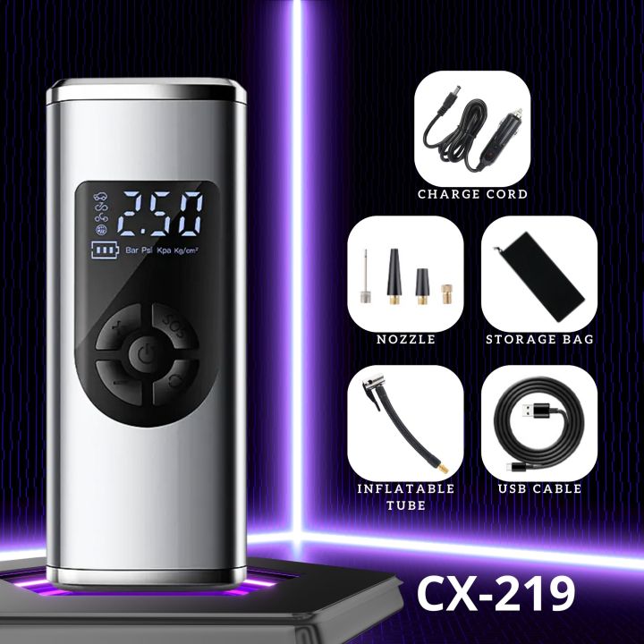 Portable Cordless Tire Inflator with Digital Display