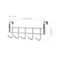 Kitchen Cabinet Door Hooks Multifunctional Hat Bag Towel Hanger over the door Hooks for Hanging Rack Bathroom Organizer 5 hooks. 