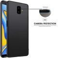 Samsung Galaxy J5 Pro / J6 / J6 Plus / J7 Max / J7 Prime / J7 Pro Soft Silicon Matte Black Back Cover Case Airbag Antishock With Camera Protection Bump. 