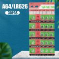 AG4 LR626 1.55V Alkaline Batteries 177 SR626 626A 377A CX66W For Watch Car key Remote Control Toys Calculator Button Coin Cell. 