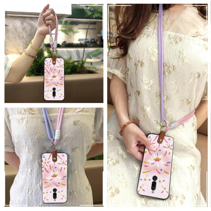 Necklace%20Dirt-resistant%20Phone%20Case%20For%20Xiaomi%20Redmi%208%20Soft%20case%20Full%20wrap%20Cartoon%20Cute%20Durable%20Anti-dust%20Crossbody%20TPU%20-%20Image%202