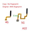 For Samsung Galaxy A22 4G 5G Power Switch ON OFF Home Button Side Key Flex Cable Fingerprint Touch ID. 