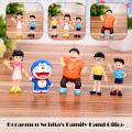 5pcs/set Doraemon Action Figure Nobita Nobi Statue Model Toy Collection Gift. 