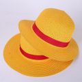 【HOT】 31 35Cm Luffy Hat Straw Hat Performance Animation Cosplay Sun Protection Accessories Hat Summer Sun Hat Straw Hats For Women. 