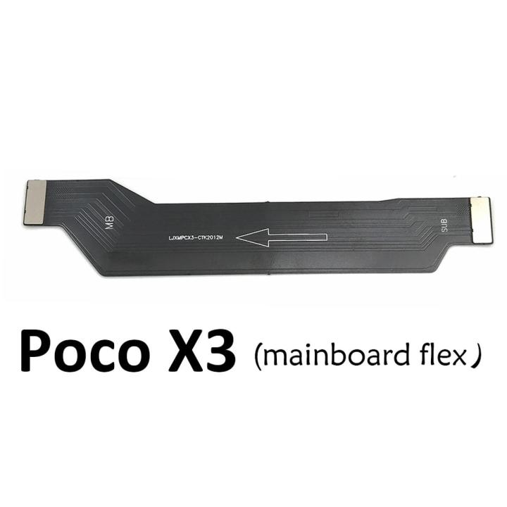Original USB Board Charger Charging Dock Port Connector Flex Cable For Xiaomi POCO X3 NFC Pro Mainboard Main Board Flex