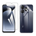 iTel A70 High-Quality Polish Glass Screen Protector + Transparent Hydrogel Film Clear Back Jelly Soft Protection Film Protector A70. 