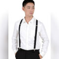 Stretchable Black Suspender Gallus For Boys. 