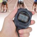 TGOON Sports Stopwatch, Countdown Timer CR-2032 Button Lithium Battery PC3830A, ABS Sports Running Stopwatch Electronic Track and Field Countdown Stop Watch. 