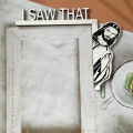 Funny Jesus Door Frame Decoration Creative Wood I Saw That Sign Celebrate Festival Wall Sticker Front Door Corner Paste Ornament. 