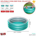 Bestway Deep 3 Ring Inflatable Large Size Swimming Pools, 20 Inch Depth Round Summer Pool, Water Games for Kids, 5 feet, 6 foot, 6.5 ft Pool for Children to Swim, 51041, 51042, 51043, 51045, 51048, 51121, 51122, Best Way Imported Indoor Outdoor Home Pools. 