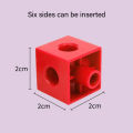 10 Colors Graphics Math Link Cubes Baby Geometric Counting Cubes Snap Blocks. 