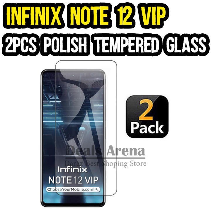 Infinix Note 12 VIP Polish Glass Screen Protector Dual Pack | Daraz.pk