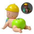 Cute Crawling Baby Toy  Musical Crawling Baby  Crawling Toy  Musical Toy for Baby  Baby Activity Toy for Kids Funny Crawling Baby With Light Music - Newborn Toy Cute Crawling Baby With Little Feeder Bottle - Parents Child Interactive Toy Best For Gift. 