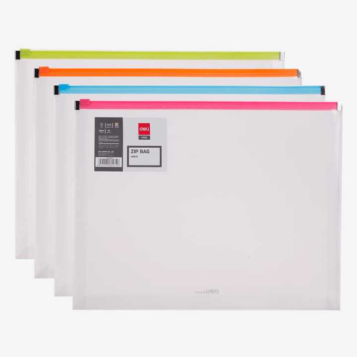 Deli Rio 38975 Zip Bag A4 Size High Quality | Daraz.pk