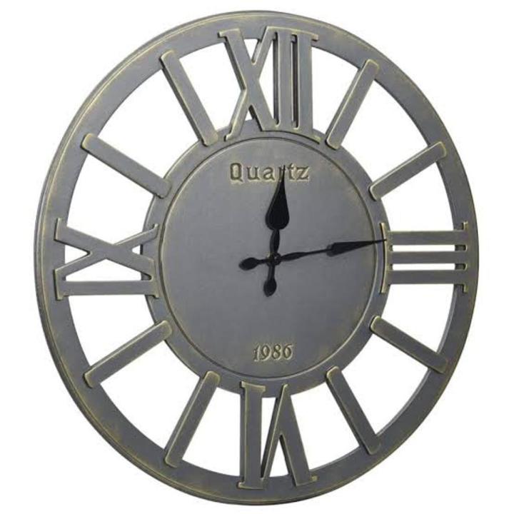Grey Wall Clock