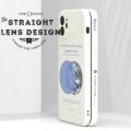 Hontinga for Huawei P30 Pro Case Side Design Fashion Grey Eearth Moon Back Cover Soft Square Edge Pattern Liquid Silicone Trend Phone Cases. 