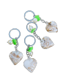 Cute marble heart keychain for girls, Stylish marble heart design keychain for women bag hanging. 