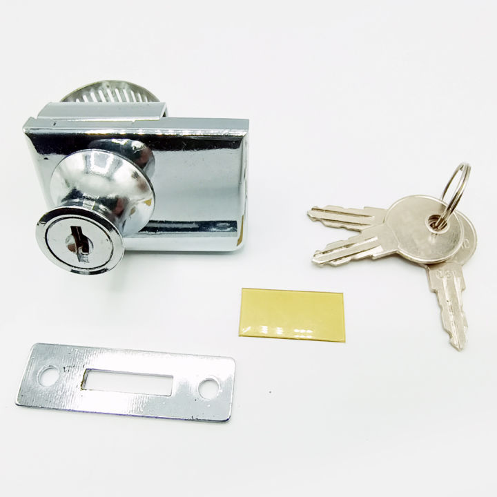 Double%20glass%20showcase%20door%20lock%20with%203%20keys%20-%20Image%202