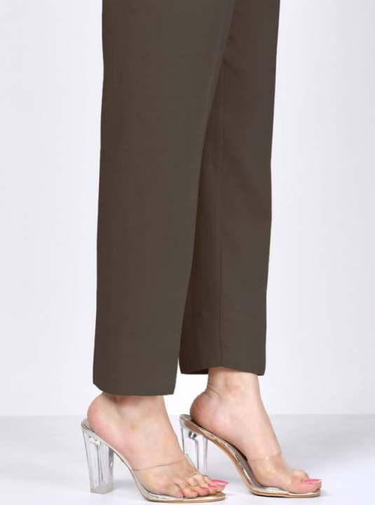 Brown%20Plain%20Straight%20Trouser,Pants,Capri%20For%20Girls/Ladies%20imported%20Fabric%20-%20Image%205
