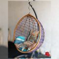 Luxurious Egg Chairs Customized. Brown,+ Purple, Outdoor / Indoor Egg Chair with Black Iron Stand. | Jhoola |Chair.. 