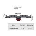 OUMERY Camera Cold Shoe Mount Adapter Extension Bar Vlog Camera Bracket for DSLR Camera Monitor LED Light Microphone. 