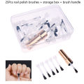25Pcs/Box Disposable Nail Polish Brush Nail Polish Bottle Replacement Brush Nail Art Brush Liquid Applicators Manicure Tools ZHIYU. 