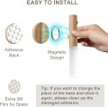 USB Rechargeable Wall Light Wood Indoors with Motion Detector Induction, Rechargeable Battery LED Wall Lamp Warm White Magnetic Bedside Lamp for Living Room Bedroom Staircase Hallway. 