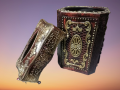 Luxury Stylish Dustbin and Tissue Set Unique Design-Set of 2. 