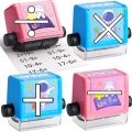 Roller Digital Teaching Stamp for 100 Addition Subtraction Multiplication Division Combination exercise. 