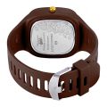 Square Watch Brown Dial Analog Silicon Strap Stylish Designer Analog Watch for Men's and Boy's. 