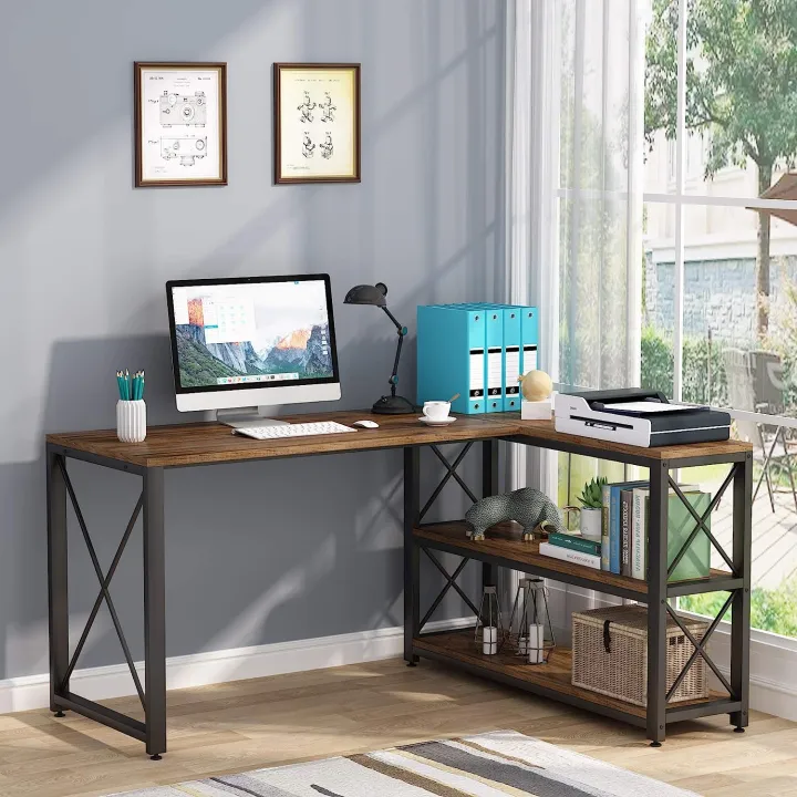 Eye%20Catching%20L-Shaped%20Reversible%20Industrial%20Desk%20with%20Storage%20Shelves%20Corner%20Computer%20Desk%20PC%20Laptop%20Study%20Table%20Workstation%20for%20Home%20Office%20And%20for%20Small%20Space%20-%20Image%202