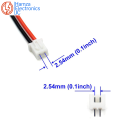 5-Pairs Jst Xh 2.54mm 2 Pin Connector Plug Male with 200mm Wire & Female Connector. 