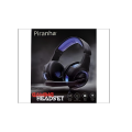 Piranha Gaming Headset with Sound Stereo Surround , Best Gaming Headphones with Noise Cancelling , MIC , LED Light For PC & Laptop. 