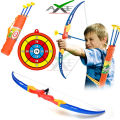 Kids Toy Bow And Arrow Target Board 4 IN 1  Physical Activity Game Role Play  Children Gift. 