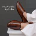 Brown Leather Nagra Loafers For Men. 