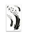 Waterproof Henna Bird Feather Body Art Fash Tattoo. 