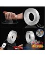 BuyToday White Polyester Ivy Grip Tape, Nano Tape 3 Meter, High Strength Double Side Adhesive Tissue Tape, Double Sided Nano Tape, Invisible Multipurpose tape, Nano Invisible tape, Magic tape, Strong tape. 