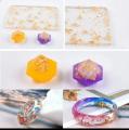 Gold Leaf Art Decoration Gold Foil Filling Materials Jewelry Making Tool Gold Flakes for Resin Mold Fillings 1 Box. 