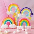 Birthday cake cute decoration accessories rainbow cake rainbow decoration wedding party wedding cake decoration supplies. 