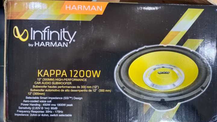 Infinity Kappa 1200W 12 1200 Watt Car AudioSubwoofer Haute PERFORMANCE 450W MS 1800w peak NOTE random color will be delivered