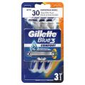 Gillette Blue 3 Shaving Razor Bag of 3. 
