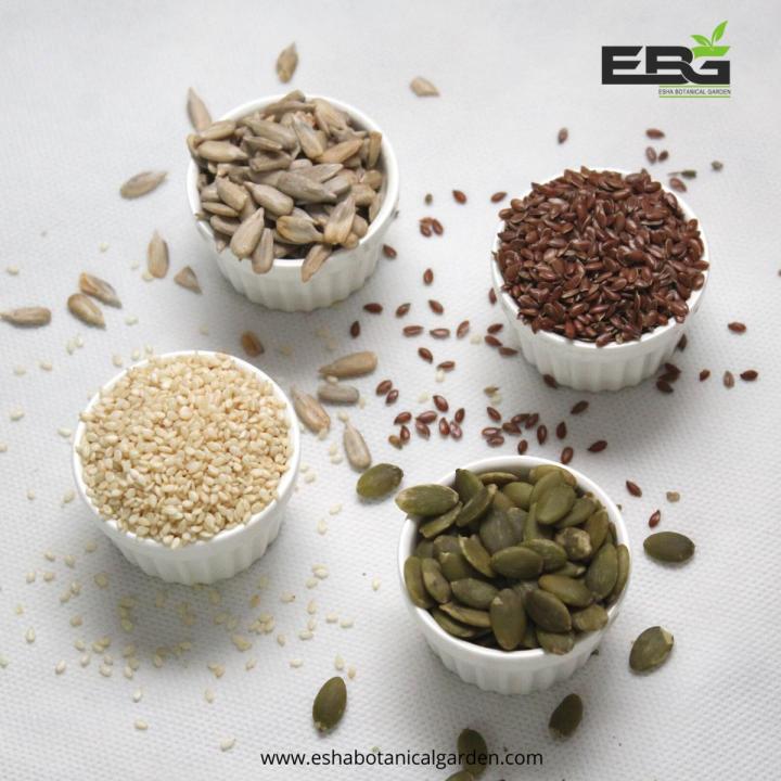 Seed Cycling for Women's Hormone Balance 400g (Four Seeds 100g each)