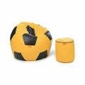 Foot Ball Style Bean Bag chair With a Stool. 