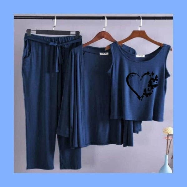 3%20Piece%20Love%20Heart%20Printed%20Cotton%20Jersey%20Night%20Suit%20for%20Women%20Nightsuit%20Gown%20Set%20For%20Women%20-%20Blue%20-%20Image%202